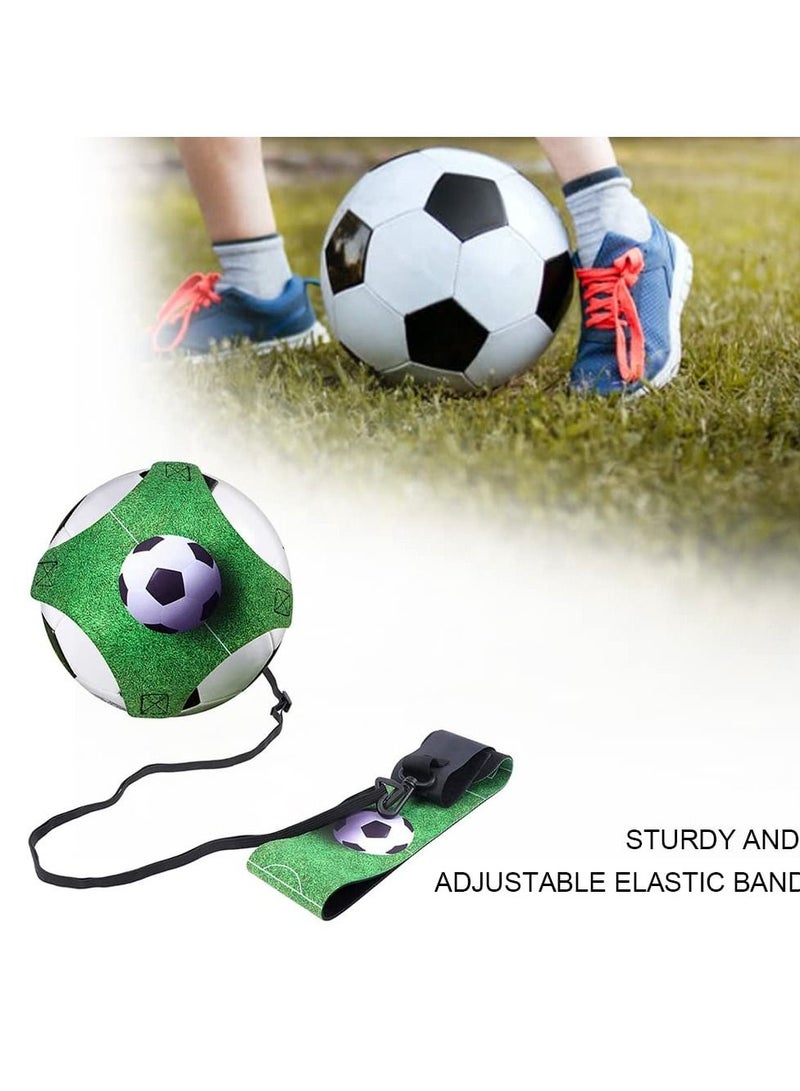 SYOSI Football Kick Trainer Soccer Training Equipment Aid Skills Improvement Solo Practice for Kids Adults Hands Free Universal Fits All Size Footballs  - Image 3