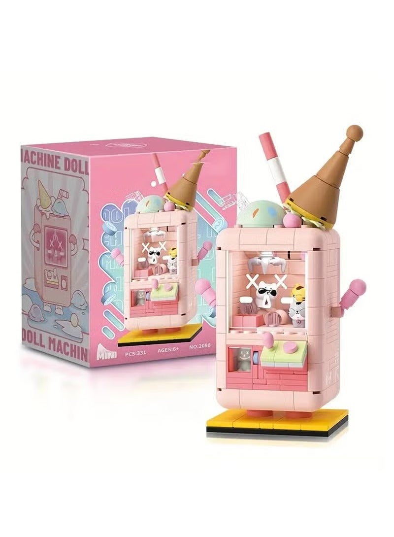 Arabest Whimsical Juice Drink Doll Building Blocks Set - Colorful Educational Toy Model for Kids' Creative Learning and Development - Perfect Desktop Decoration Gift - 2096-Taro Mud lce - Image 3