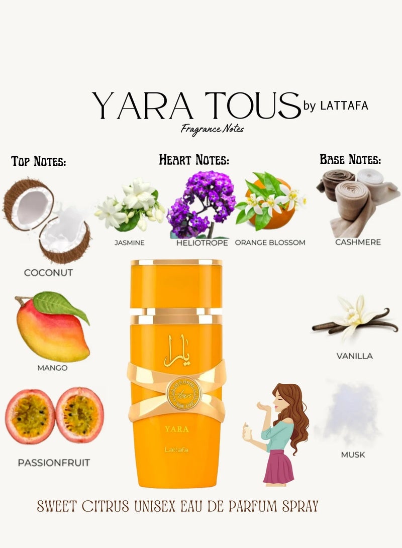 Lattafa Yara Tous for Women by Lattafa Eau de Parfum - 100ml - Image 5