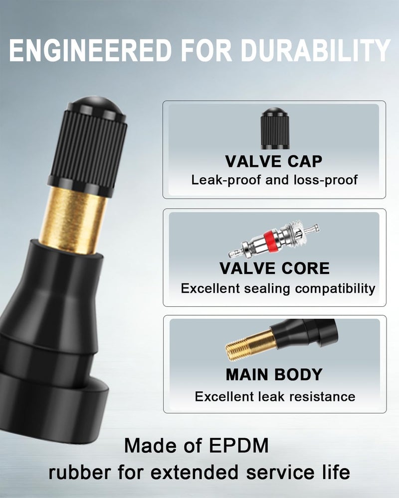 Riseuvo صمامات الإطارات غير الأنبوبية المطاطية Riseuvo TR600HP - عبوة 50 - Image 3