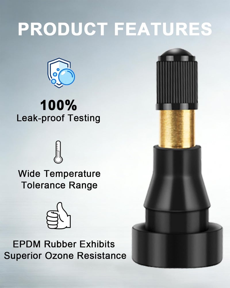 Riseuvo صمامات الإطارات غير الأنبوبية المطاطية Riseuvo TR600HP - عبوة 50 - Image 4