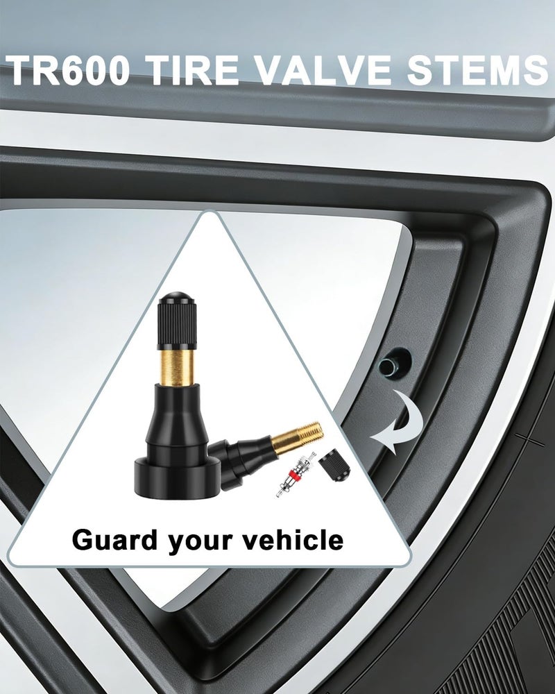 Riseuvo صمامات الإطارات غير الأنبوبية المطاطية Riseuvo TR600HP - عبوة 50 - Image 5