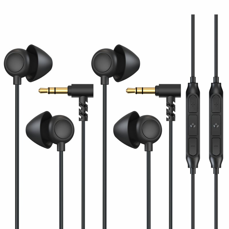 Hearprotek Sleep Earbuds, 2 Pairs Soft Comfortable in-Ear Earphones with Mic-Low Profile Noise Reduction Headphones for Sleeping on Side, Yoga, Travel - Image 1