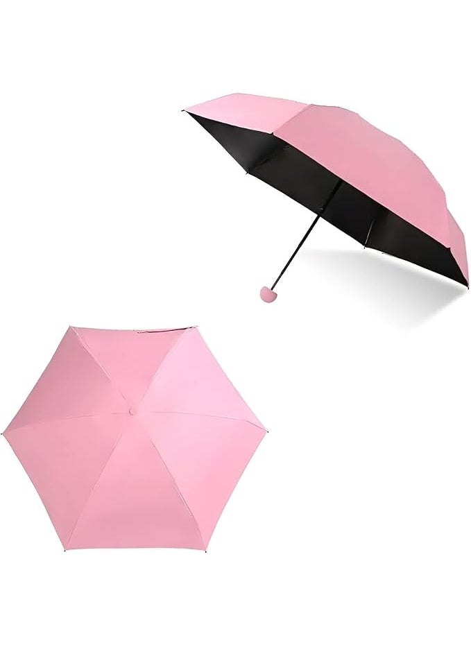 Plan A - Pocket Size Folding Travel Umbrella – Compact Lightweight Sun Rain Umbrella with UV Protection, Compact Capsule Design, Suitable for Kids, Women, Men, Windproof for Commuting and Daily Use - Image 1