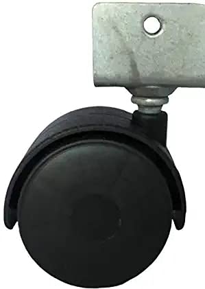 Vm decor U shap Castor Wheels for Office Chairs Furniture trolley cooler Black Set of 4 Pieces lock and without lock - Image 3