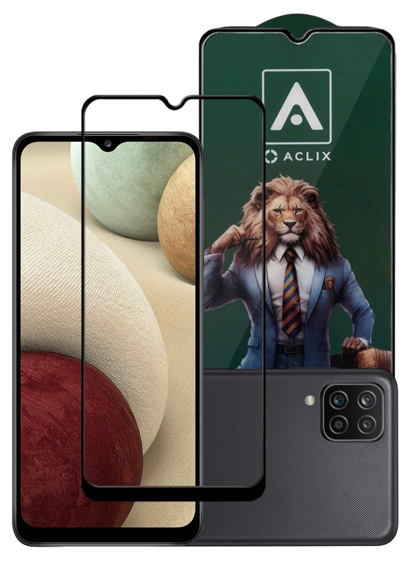 ACLIX Antistatic ESD Dustproof Premium Quality High Definition Tempered Glass Screen Protector Designed For Samsung Galaxy A12 - Image 1
