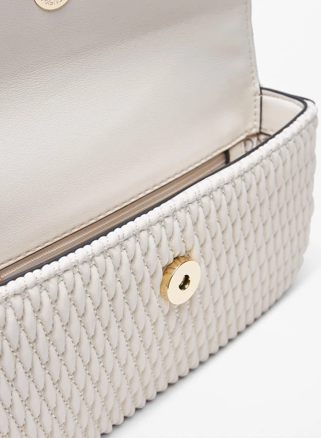 Celeste Women's Quilted Crossbody Bag with Chain Link Strap