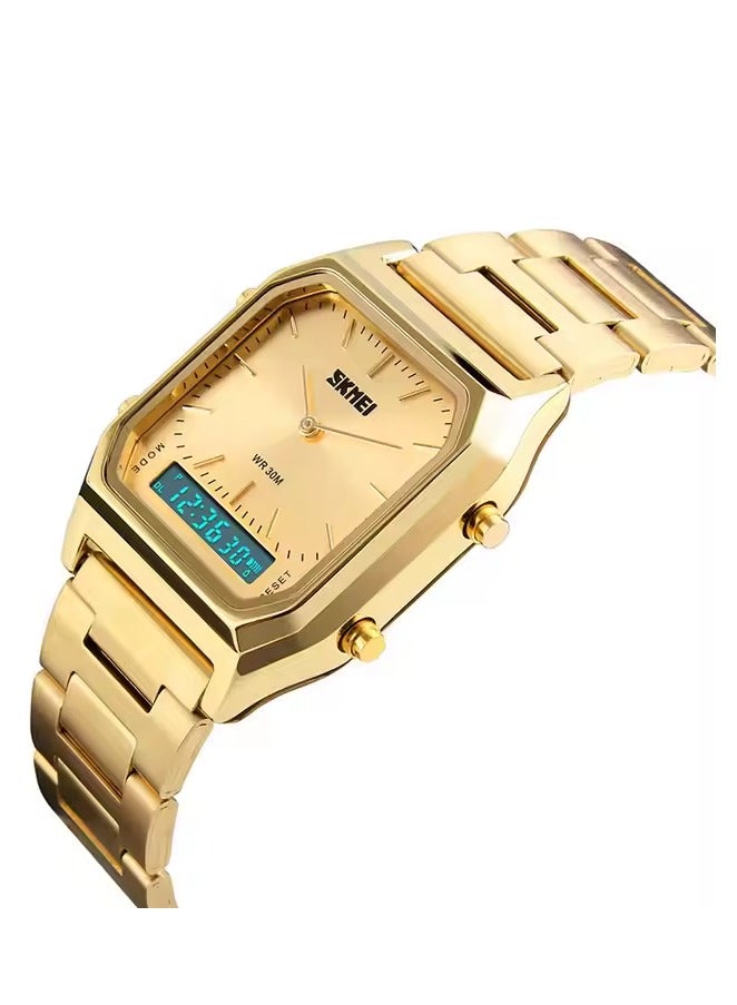 SKMEI SKMEI 1220 Stainless Steel Gold Wrist Watch - Image 3