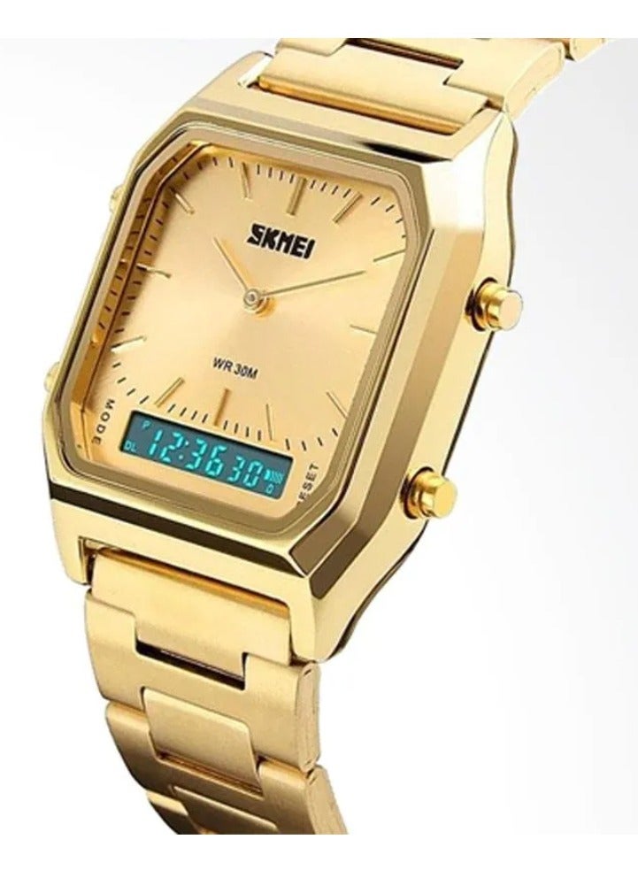 SKMEI SKMEI 1220 Stainless Steel Gold Wrist Watch - Image 4