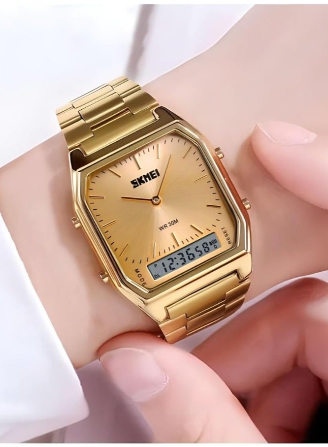 SKMEI SKMEI 1220 Stainless Steel Gold Wrist Watch - Image 5
