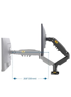 Monitor Arm Desk Mount with Gas Spring and Full Motion Articulating Height Adjustable Fits 17 21 22 23 24 27 30 Inch VESA Computer Screen - pzsku/Z618124F9CD896285F040Z/45/_/1703665458/710c7347-75fe-4ec0-922e-f4e8b47e8a68