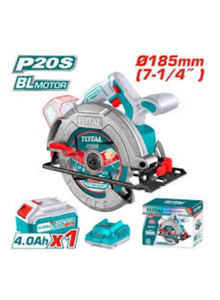 TOTAL 7-inch chainsaw with 4 MP battery and charger - TSLI18511 - Total