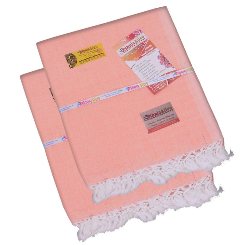 EthnicAlive Bhagalpuri Handloom Dull|Travel|Summer|Rainy|Mild Winter|Chadar for All Season Use Combo Pack of 2 - Image 1
