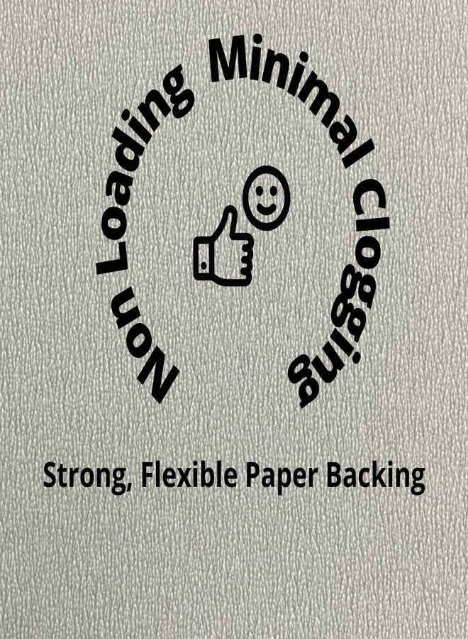 Color Zebra Grit 150 White Non Loading Sanding Paper With Minimal Clogging (Pack Of 5 Sheet). Strong Flexible Paper Backing use on Paint Sealer and Primer - Image 4