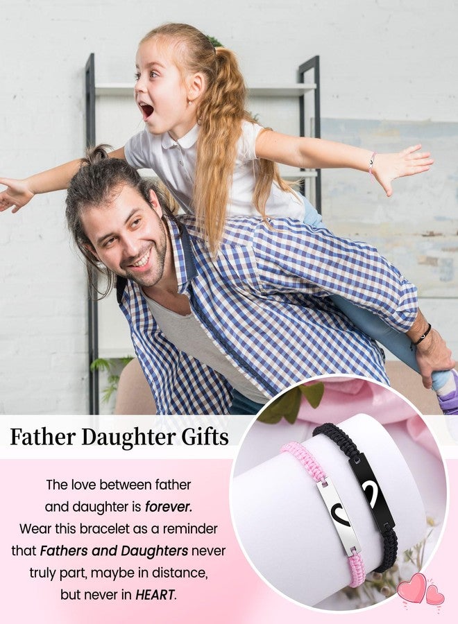 VU100 Gifts for Daughter Dad Gifts from Daughter Father Bracelet Daddy Present Bracelets for Daddy Christmas Fathers Day Birthday - Image 2