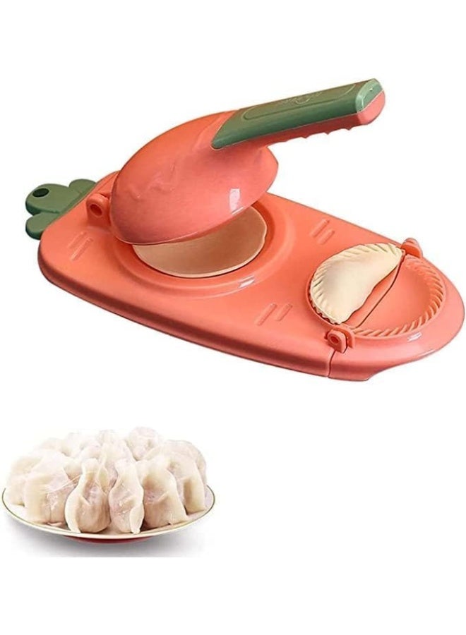 SUPAAR 2 in 1 Dumpling Maker, 2023 New Kitchen Dumpling Making Tool, Manual Dumpling Maker Mould, Maker Press Tool for Pressing Dumpling Skin Wrapper Mould Dough Press Maker - Image 1
