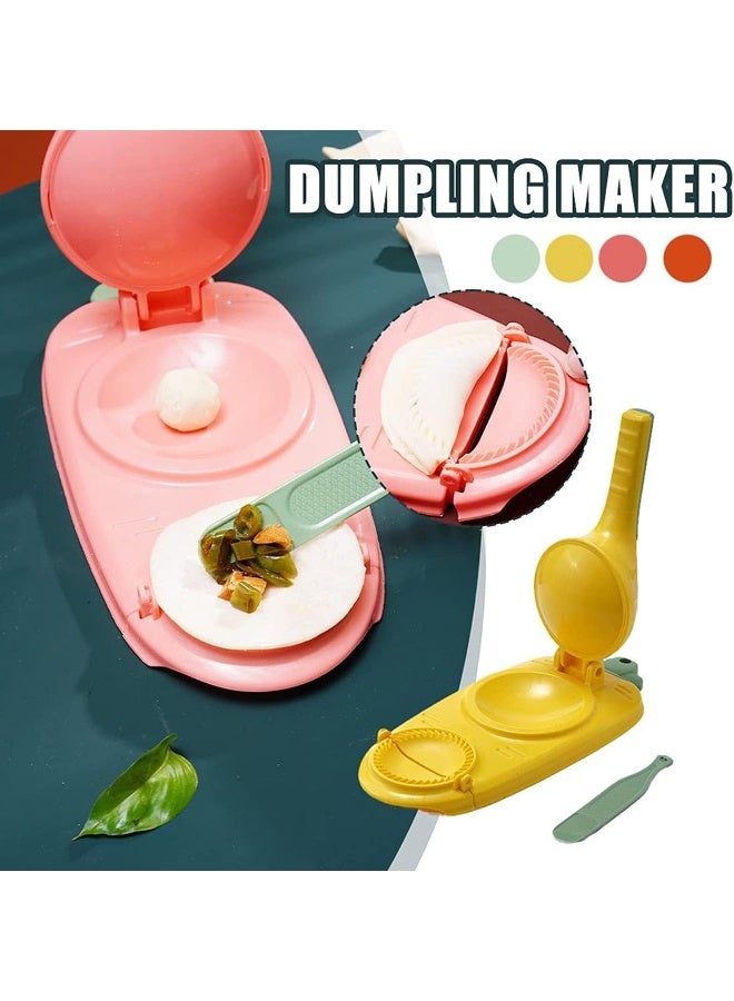 SUPAAR 2 in 1 Dumpling Maker, 2023 New Kitchen Dumpling Making Tool, Manual Dumpling Maker Mould, Maker Press Tool for Pressing Dumpling Skin Wrapper Mould Dough Press Maker - Image 3
