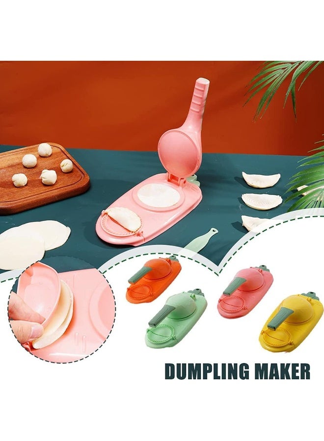 SUPAAR 2 in 1 Dumpling Maker, 2023 New Kitchen Dumpling Making Tool, Manual Dumpling Maker Mould, Maker Press Tool for Pressing Dumpling Skin Wrapper Mould Dough Press Maker - Image 4