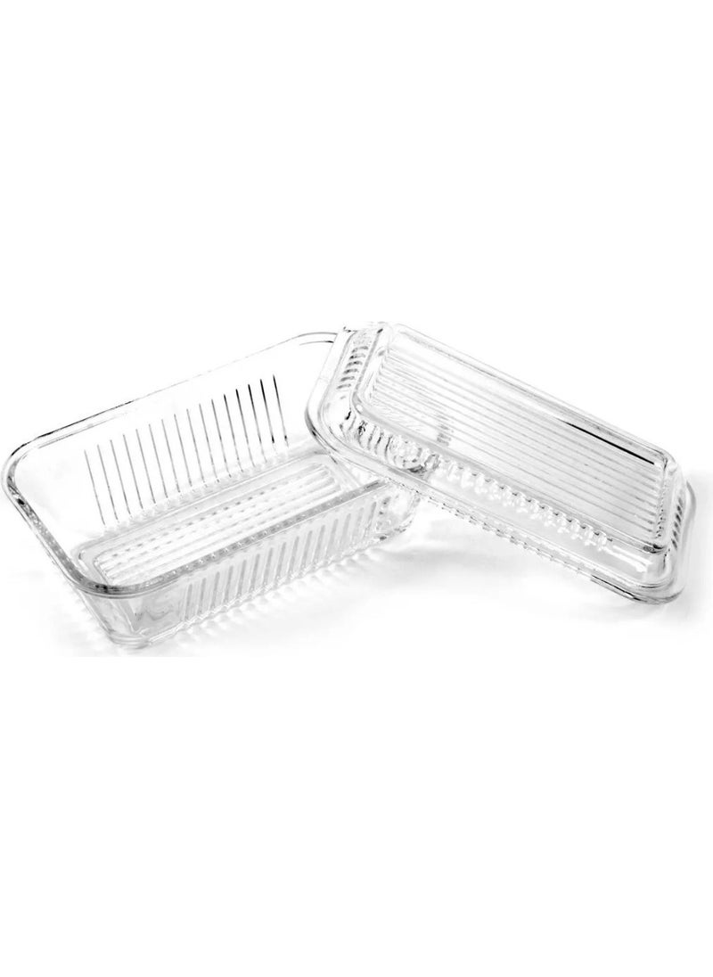Paşabahçe 1 Piece 97711 Glass Refrigerated Butter Bowl  - Image 2