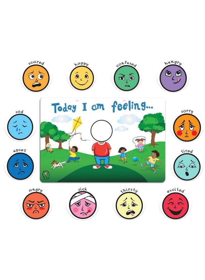Amonev Today I am Feeling Chart Feelings and Emotion Magnetic Chart Communication aid for Speech Delay Non Verbal Children with Autism, Special Needs ADHD  - Image 3