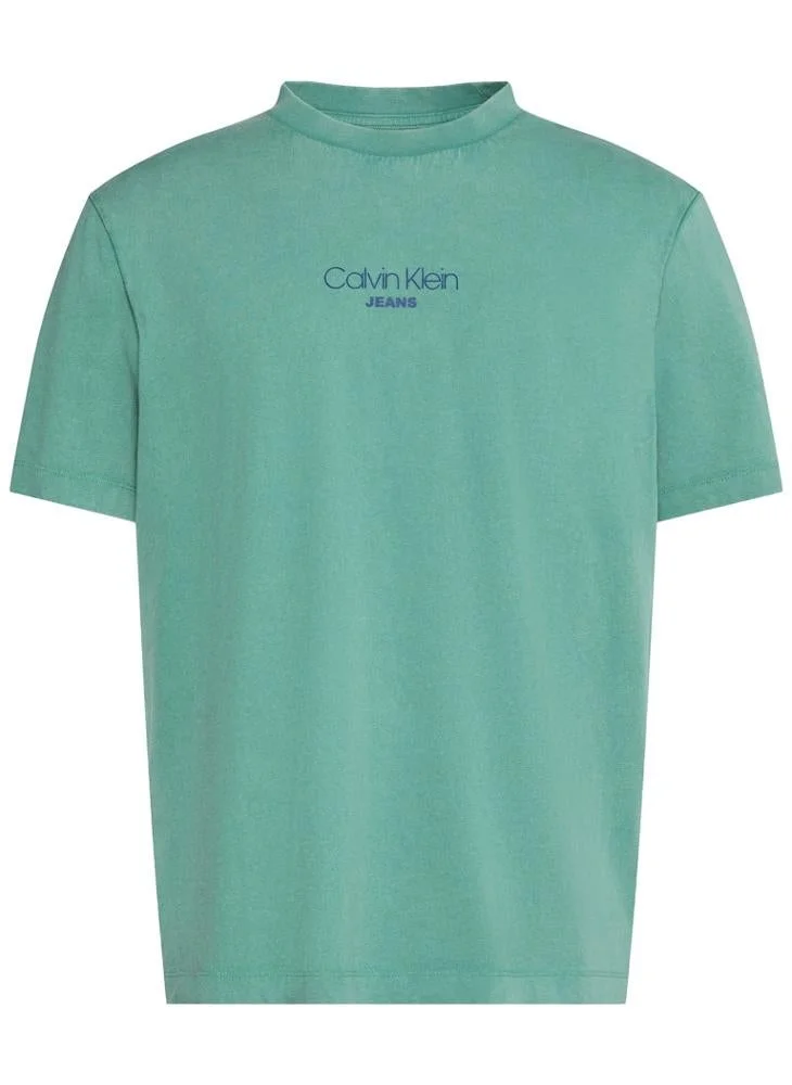 Calvin Klein Jeans  Acid Wash Crew Neck T-Shirt for Men | Best Price UAE