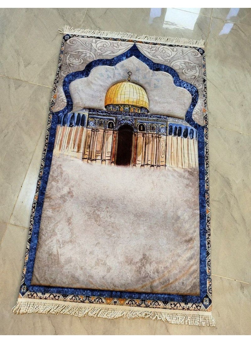 Medical-grade velvet prayer mat, lined, 120*70 - Image 1