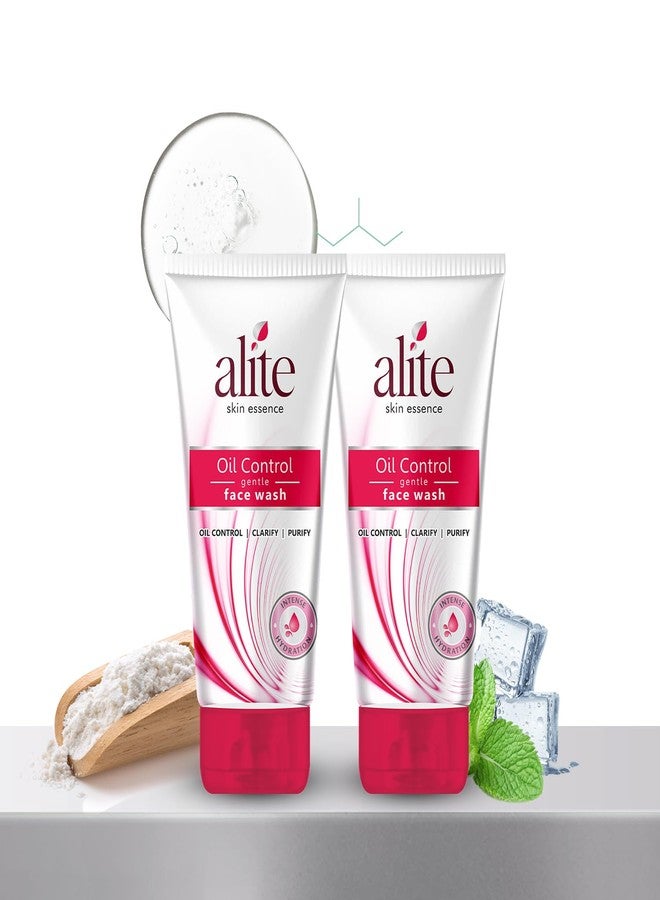 Alite Oil Control Gentle Face Wash | Eliminates Excess Oil, Control Sebum Level | Prevents Acne and Breakouts For Fresh, Purify, and Hydrated Skin Pack of 2 (70g each) - Image 1