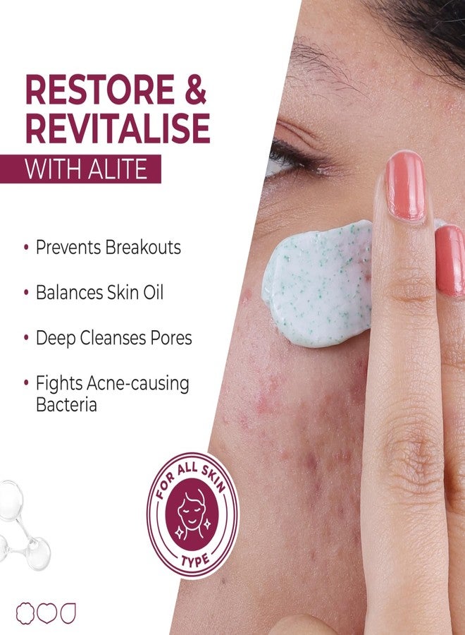 Alite Oil Control Gentle Face Wash | Eliminates Excess Oil, Control Sebum Level | Prevents Acne and Breakouts For Fresh, Purify, and Hydrated Skin Pack of 2 (70g each) - Image 2