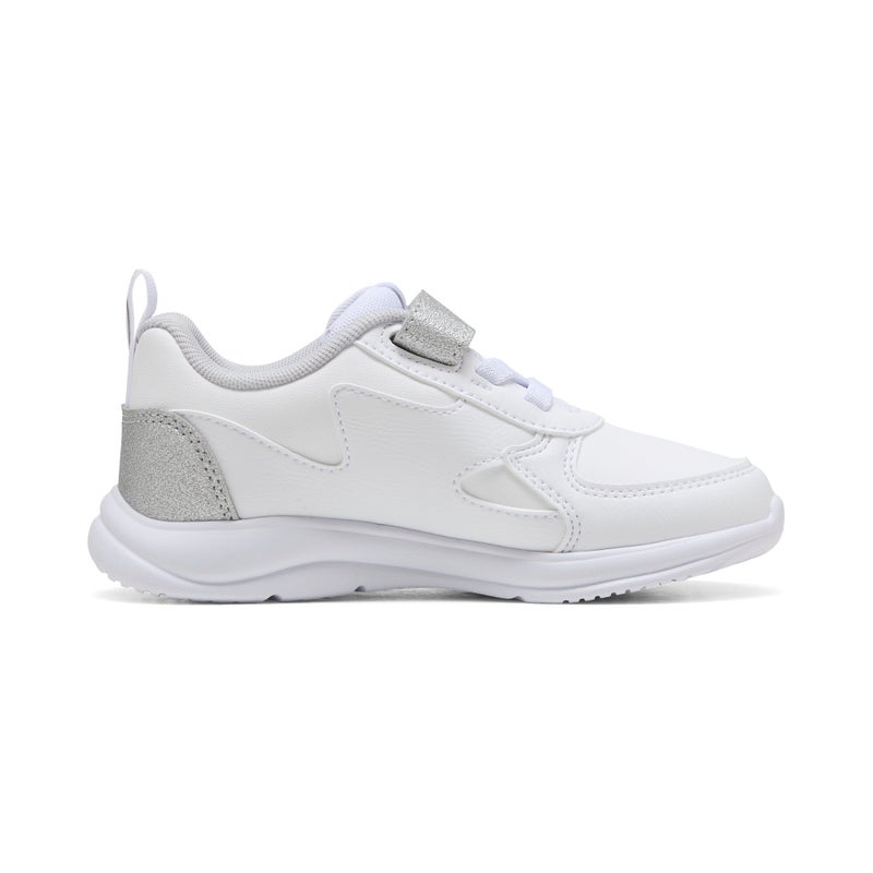 PUMA Fun Racer Kids Unisex White Grey Sneakers - Image 5