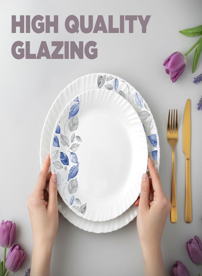 تريو طقم عشاء أوريليا لونيس من تريو باي ميلتون أوبالوير، 6 قطع | يكفي لشخصين | آمن للاستخدام في الميكروويف وغسالة الصحون | خالٍ من رماد العظام | متانة مُقسّاة | أطباق وأوعية | طقم أواني طعام وهدايا - Image 4