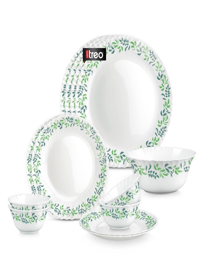 تريو طقم عشاء أوريليا لونيس من تريو باي ميلتون أوبالوير، 6 قطع | يكفي لشخصين | آمن للاستخدام في الميكروويف وغسالة الصحون | خالٍ من رماد العظام | متانة مُقسّاة | أطباق وأوعية | طقم أواني طعام وهدايا - Image 1