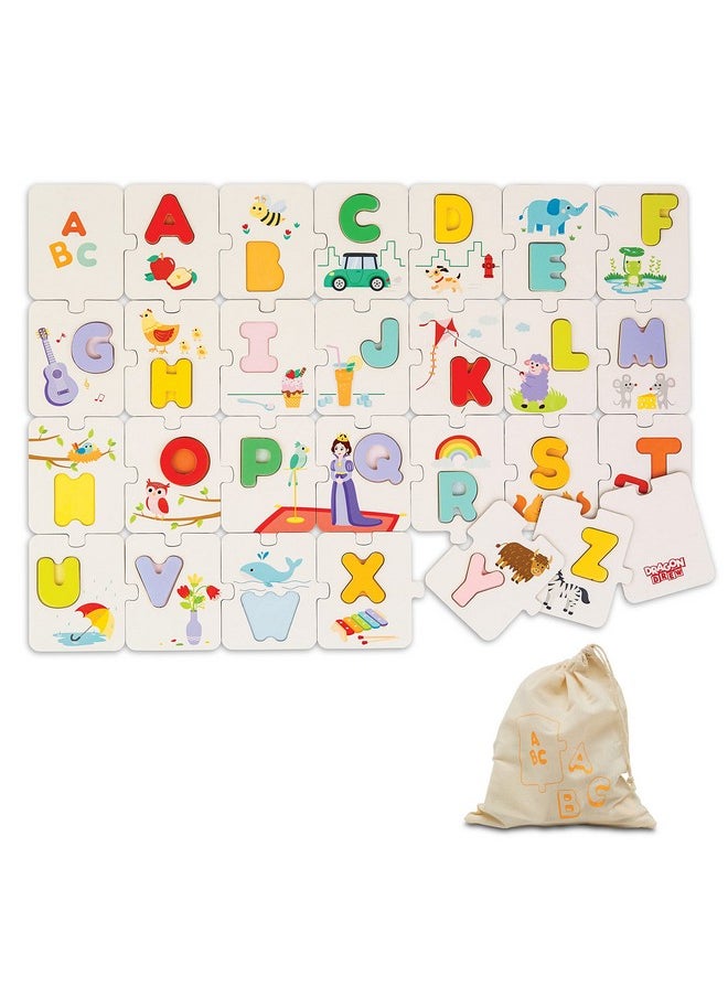 Dragon Drew - Jumbo Abc Floor Puzzle For Kids ; 17”X24” (54 Pcs) - Image 1