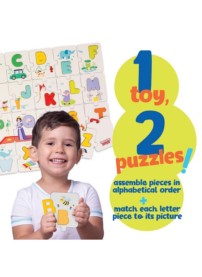 Dragon Drew - Jumbo Abc Floor Puzzle For Kids ; 17”X24” (54 Pcs) - Image 1