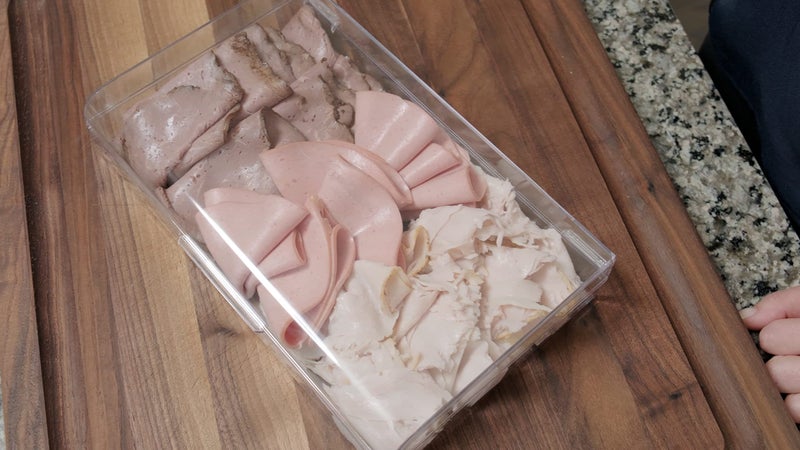 Pikanty Deli Meat Container | Airtight Food Storage Box with Hinged Lid | Cheese and Cold Cuts Holder for Refrigerator | Dishwasher & Freezer Safe | Made in USA - Image 3