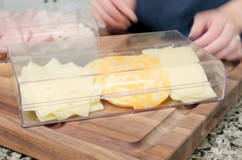 Pikanty Deli Meat Container | Airtight Food Storage Box with Hinged Lid | Cheese and Cold Cuts Holder for Refrigerator | Dishwasher & Freezer Safe | Made in USA - Image 5