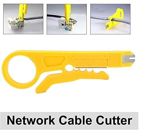 Inditrust Rj45 Rj11 Crimping Tool, KD-1 Professional Punch Down Tool, Network Lan Cable Tester, Ethernet Color Coding & 25 Pcs RJ45 Connectors Combo Set - Image 5