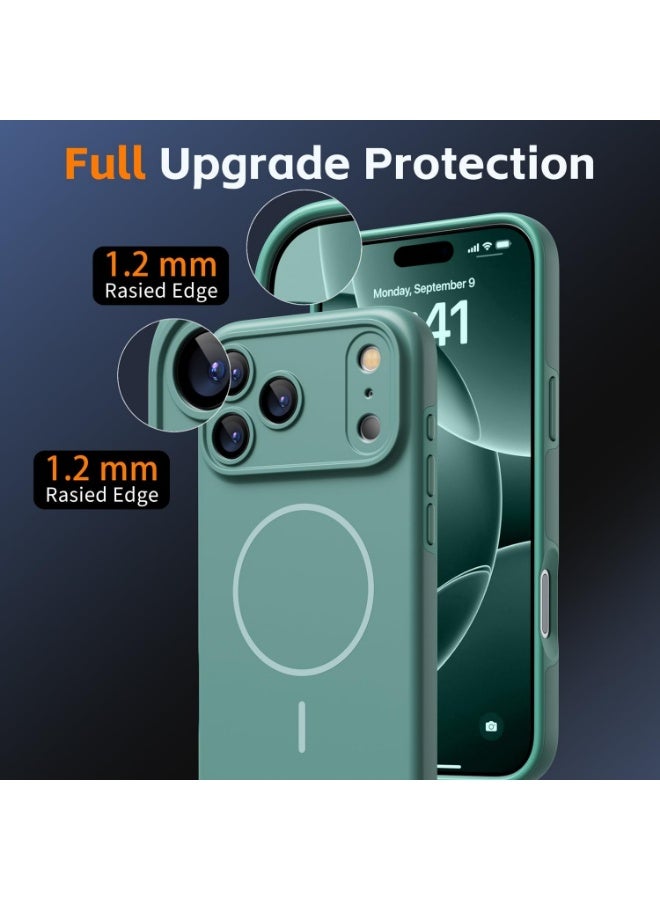 أكاليكس جراب iPhone 17 Pro رفيع من السيليكون السائل المقاوم للصدمات لهاتف iPhone 17 Pro مع بطانة من الألياف الدقيقة ناعمة الملمس ومضادة للخدش وحواف مرتفعة لحماية عدسة الكاميرا لهاتف iPhone 17 Pro مقاس 6.3 بوصة - Image 2