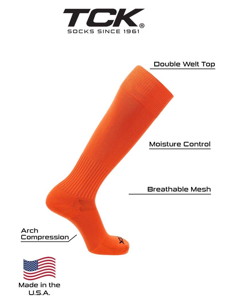 TCK جوارب بيسبول TCK بطل فوق الساق (برتقالي، متوسط) - Image 3