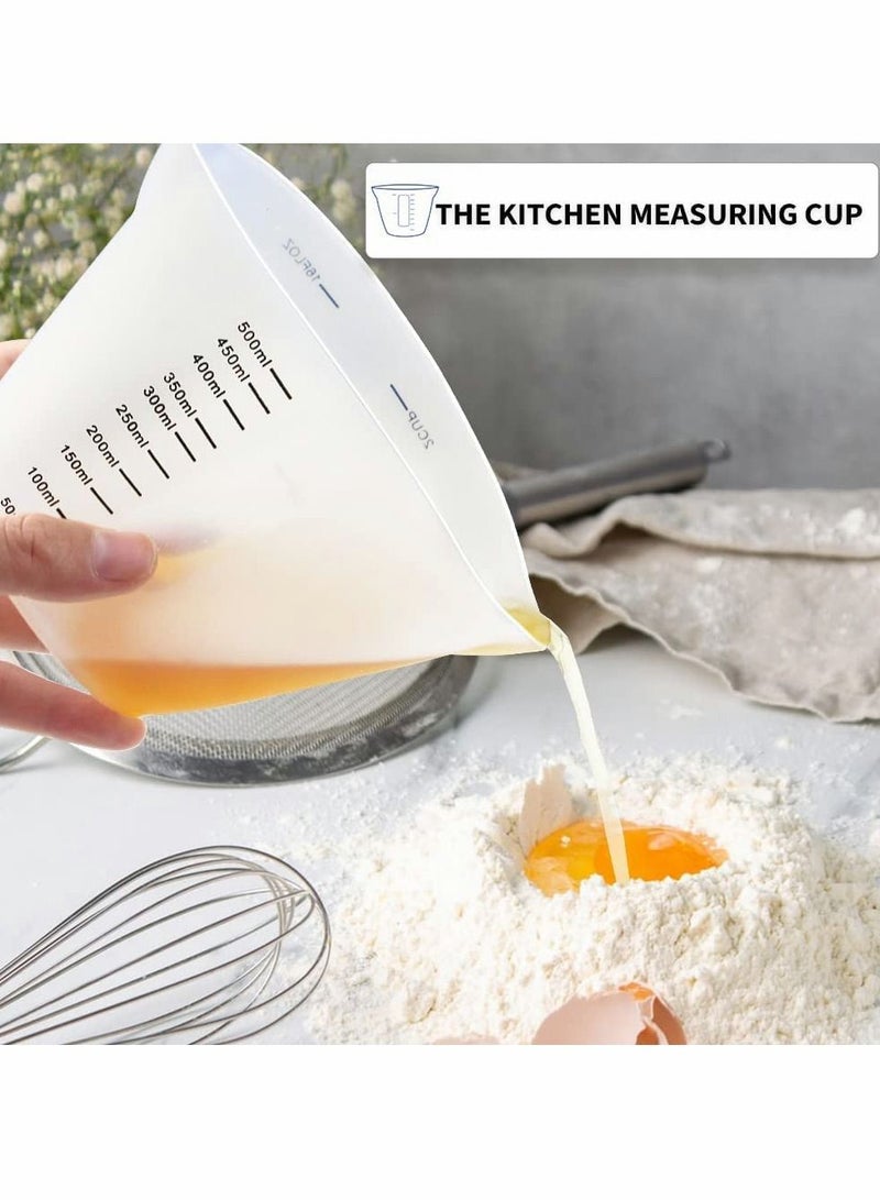 KASTWAVE Silicone Measuring Cups, Large Reusable Resin Measure Cylinder Mixing Pouring Cups for Epoxy Resin, Casting Molds, Jewelry Making, DIY, Arts and Crafts - 6Pcs - Image 5