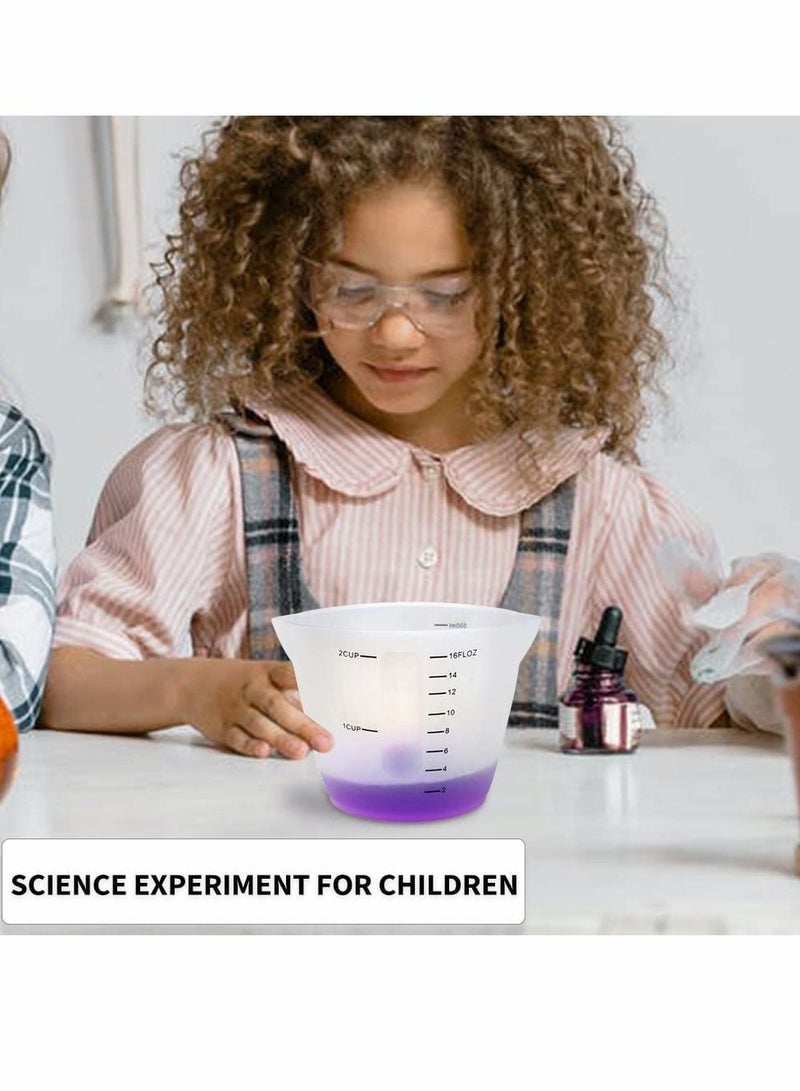 KASTWAVE Silicone Measuring Cups, Large Reusable Resin Measure Cylinder Mixing Pouring Cups for Epoxy Resin, Casting Molds, Jewelry Making, DIY, Arts and Crafts - 6Pcs - Image 4