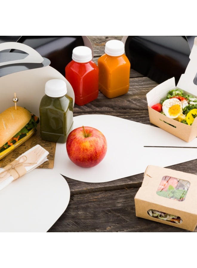 Restaurantware صناديق كعك إنجينيرو 6.5 بوصة مع مقابض، 100 صندوق غداء مزود بمقبض مدمج - بطانة مقاومة للدهون، للحلويات أو الوجبات، صناديق ورقية سوداء، سهلة الحمل، قابلة لإعادة التدوير - Image 3