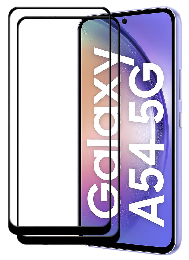 ACLIX 2 Pieces Antistatic ESD Dustproof Premium Quality High Definition Tempered Glass Screen Protector Designed For Samsung Galaxy A54 - Image 1