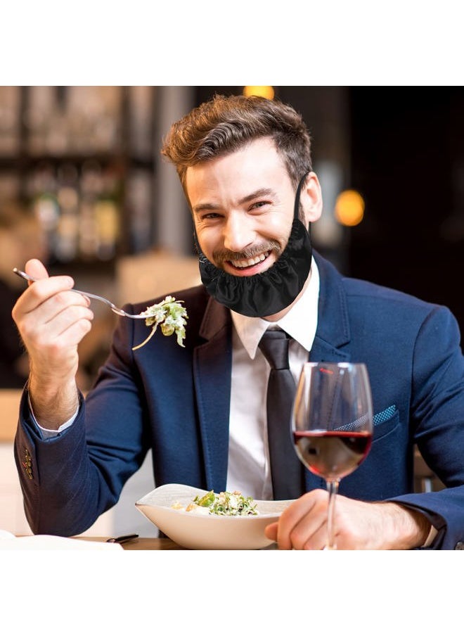 MIKIMIQI - Beard Bandana - 3 Pack Men's Facial Hair Apron Guard - Soft, Comfortable and Silky Satin Ear Beard Cap Bib - Image 1