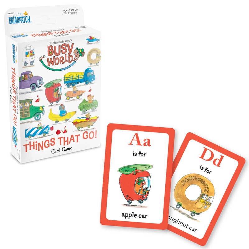 Briarpatch Richard Scarrys Busy World Things That Go Card Game Based on Early Reader Books for Preschool Kindergarten and 1st Grade - Image 3