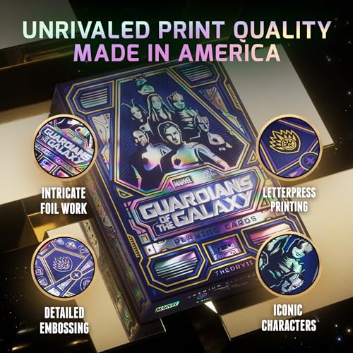 theory11 Guardians of The Galaxy Premium Playing Cards, Poker Size Standard Index, Luxury Playing Cards - Image 3