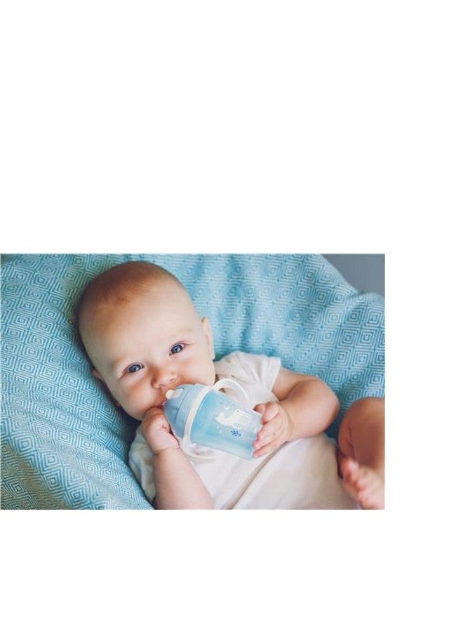 Stephen Joseph Straw Cups, Transition Straw Cup with Removable Handles, Flip-Top Straw Spill Free Baby Sippy Cup, Soft Straw Cup - 5oz, Mermaid - Image 5