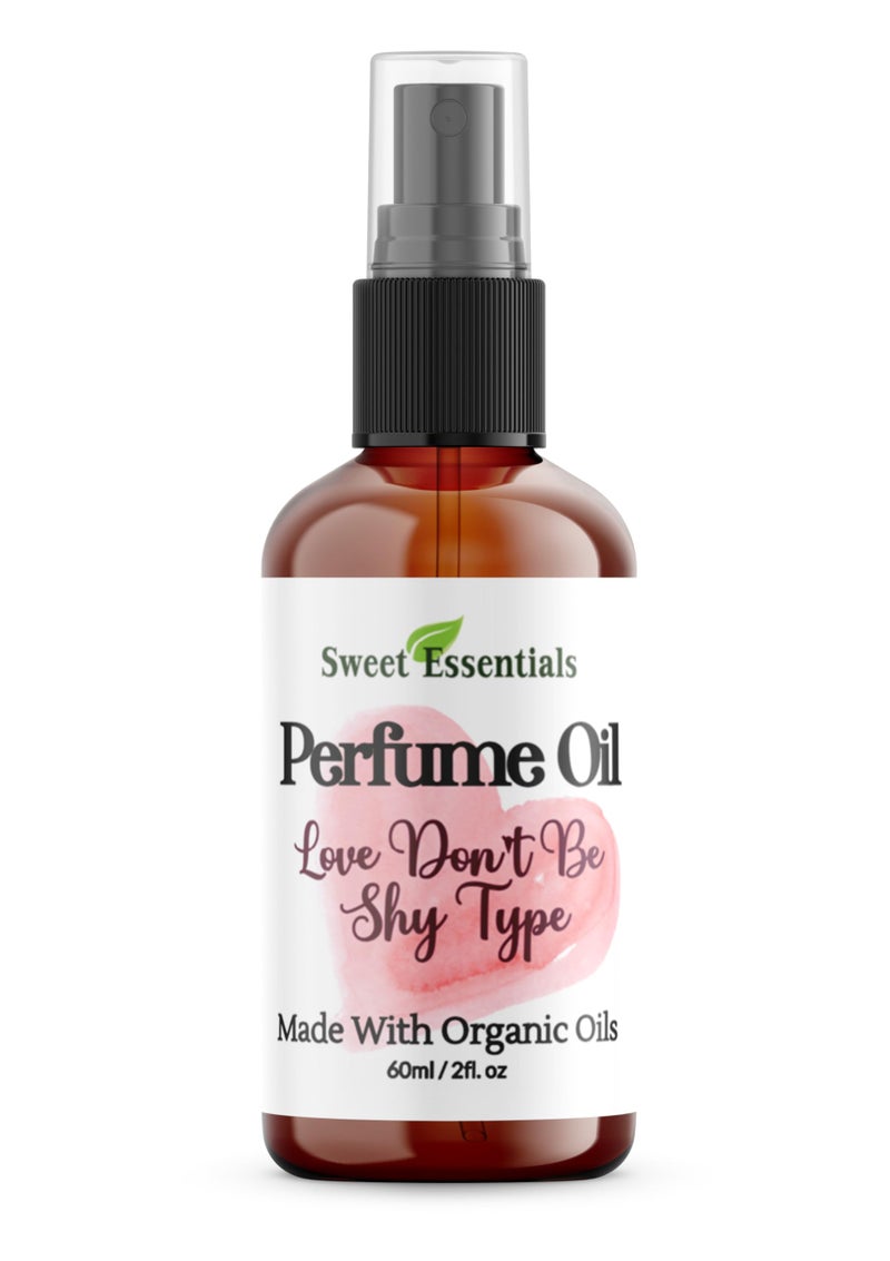 Sweet Essentials LOVE DON'T BE SHY TYPE - Fragrance - Perfume Oil - 2oz - Made with Organic Oils - Spray on Perfume Oil - Alcohol, Silicone & Preservative Free - Image 1