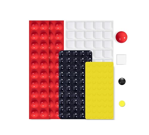 BLEWAY Bump Dots for Visually Impaired 165 Pcs Combo PackRedYellowBlackWhite Low Vision Aids Braille Stickers Raised Tactile Dots for Elderly Blind - Image 2