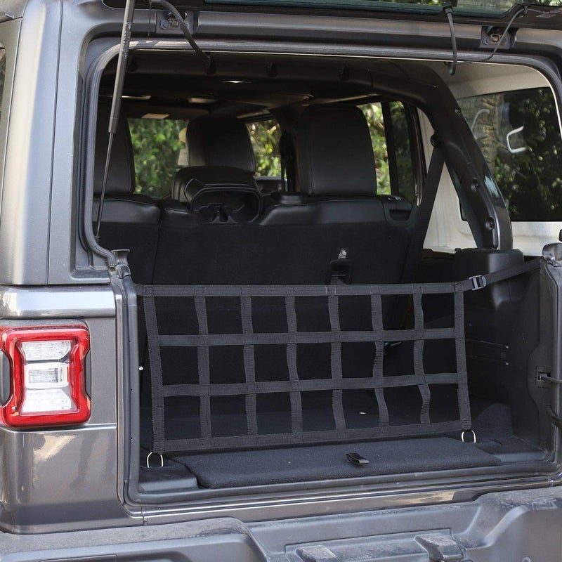 شبكة صندوق جيكار للشحن لسيارة جيب رانجلر JL JLU 2018-2023 2 باب 4 باب باللون الأسود