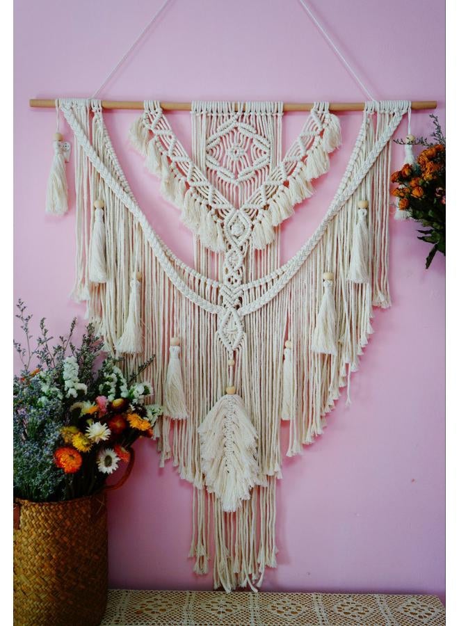 انتيكيانو مكرمية معلقة على الحائط، على الطراز البوهيمي - Image 3